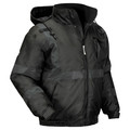 Glowear By Ergodyne 8377EV XL Black Non-Certified Hi-Vis Bomber Jacket - Quilted 8377EV